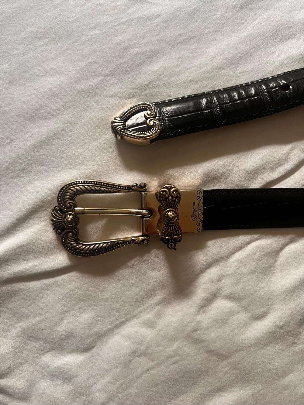 Brighton Leather Reversible (Black/Brown) Belt